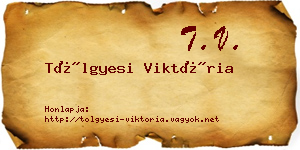 Tölgyesi Viktória névjegykártya