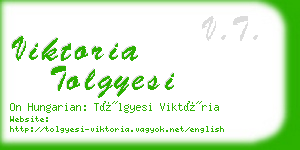 viktoria tolgyesi business card